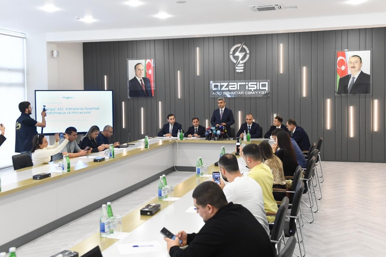 “Azərişıq” ASC-nin təşkilatçılığı ilə Ağdamda mətbuat konfransı keçirilib - FOTOLAR